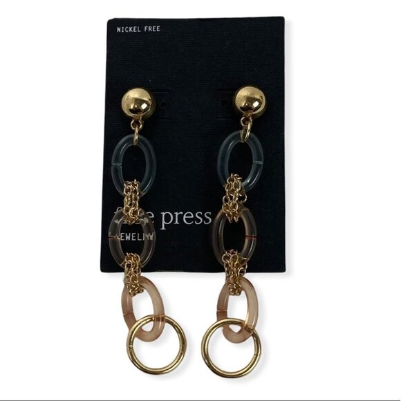 NWT Nordstrom Free Press Jewellery Bundle Three Pairs of Earrings Heart Boho - Picture 3 of 9